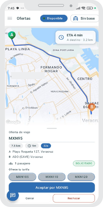 Features Orbana Driver